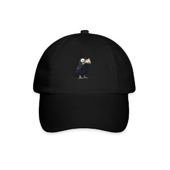 Adler Halloween Lustig Zombie - Baseballkappe - Schwarz/Schwarz - Vorne