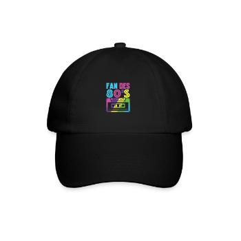 fan des 80s - Casquette classique - noir/noir - Devant
