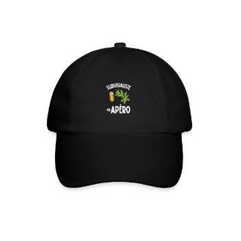 survivaliste en apéro - Casquette classique - noir/noir - Devant