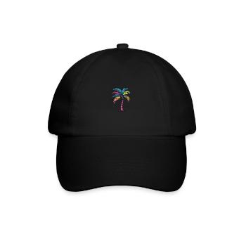 Palm Tree Multicolored - Baseball Cap - black/black - Front