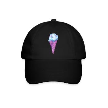 Cornet de crème glacée - Casquette classique - noir/noir - Devant