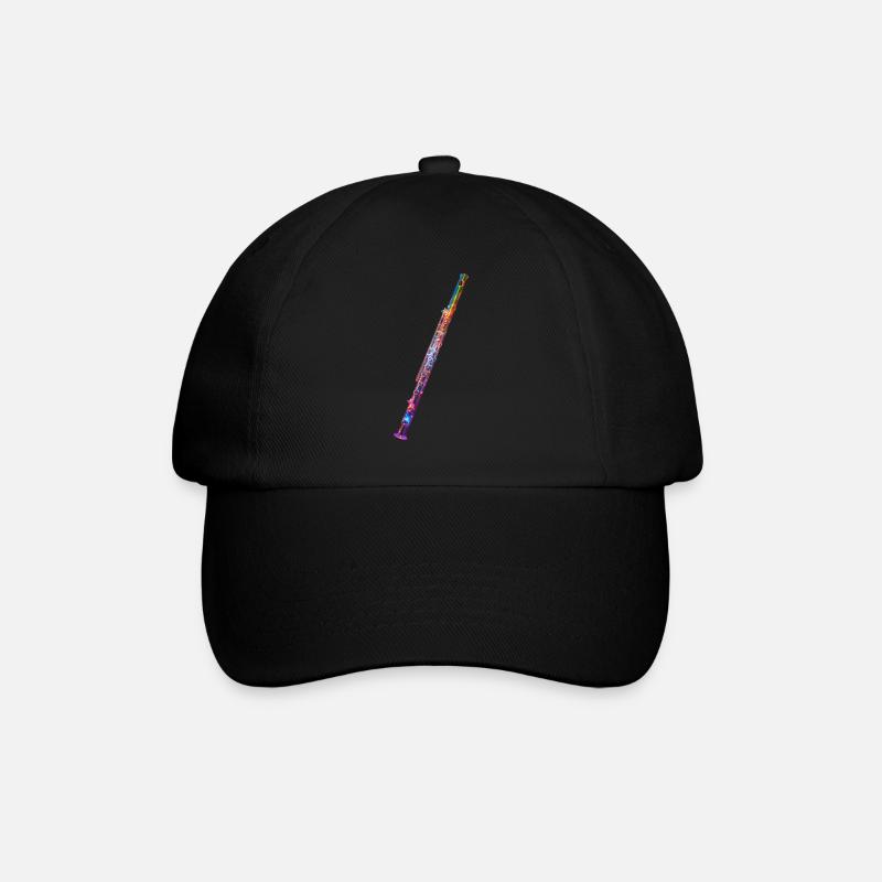 Querflöte - Baseballkappe - Schwarz/Schwarz