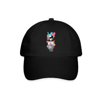Street Art Girl 23240 - Baseball Cap - black/black - Front