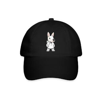 Bull Terrier Dog Funny - Baseball Cap - black/black - Front