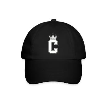 Buchstabe C - Baseballkappe - Schwarz/Schwarz - Vorne