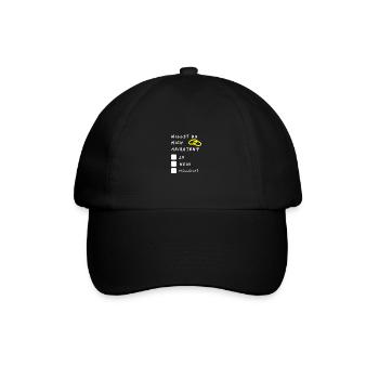Willst du mich Heiraten? Heiratsantrag Shirt Gift - Baseballkappe - Schwarz/Schwarz - Vorne