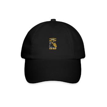 Meine Nachbarn Saxophon Saxophonspieler - Baseballkappe - Schwarz/Schwarz - Vorne