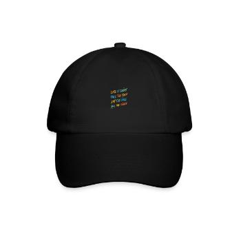 Life Is Short Eat That Cake - Baseball Cap - black/black - Front