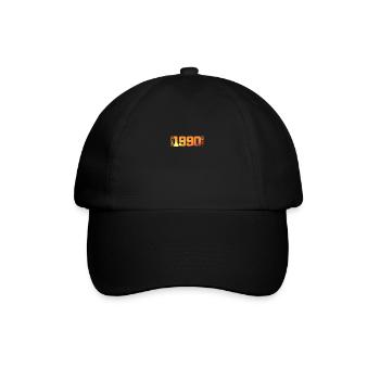 g34. Birthday Born 1990 Birthday Gift - Baseball Cap - black/black - Front