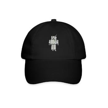 robot - Baseball Cap - black/black - Front