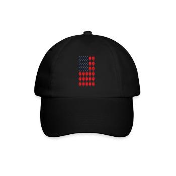 Sport Us Flag American Football - Baseball Cap - black/black - Front
