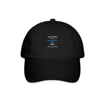 Toller Wakeboarder - Baseballkappe - Schwarz/Schwarz - Vorne