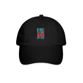 Retraité de l’enseignement et se consacre maintenant aux hot-dogs - Casquette classique - noir/noir - Devant
