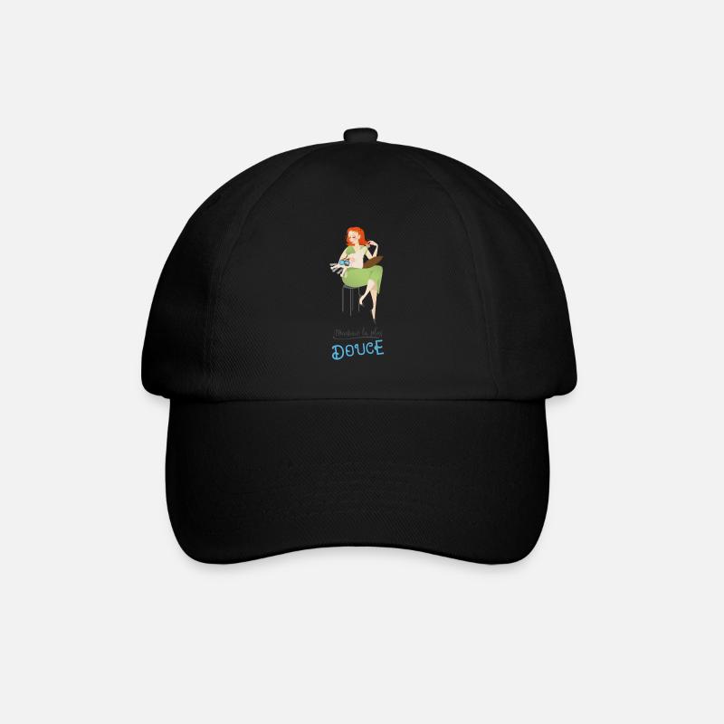 Maman la plus douce - Casquette classique - noir/noir