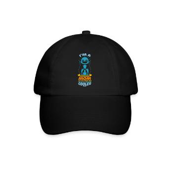 Je suis une maman pingouin tout comme une maman normale sauf Mu - Casquette classique - noir/noir - Devant