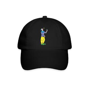 Jonglage d’Halloween avec les clowns - Casquette classique - noir/noir - Devant