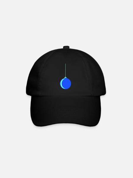 Weihnachtskugel 1 - Baseballkappe - Schwarz/Schwarz