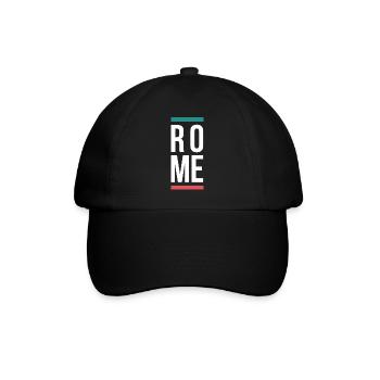 Conception typographique de Rome City Bold - Casquette classique - noir/noir - Devant