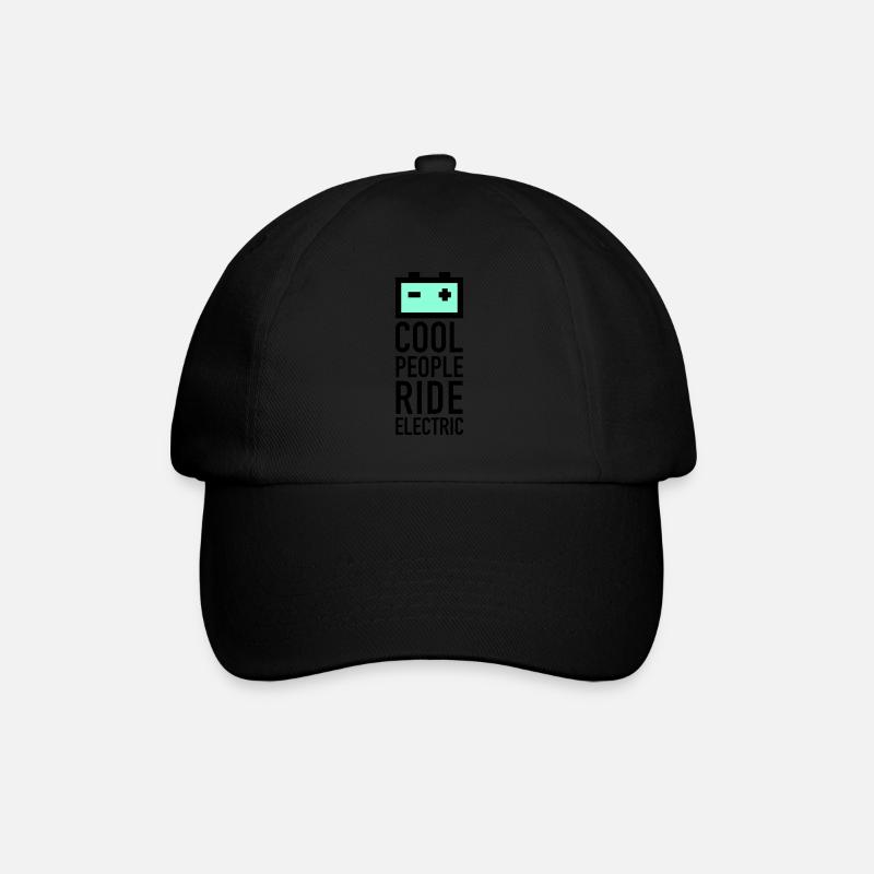 batery_2f - Baseball Cap - black/black