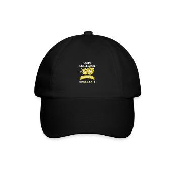 Coin collector - Baseball Cap - black/black - Front