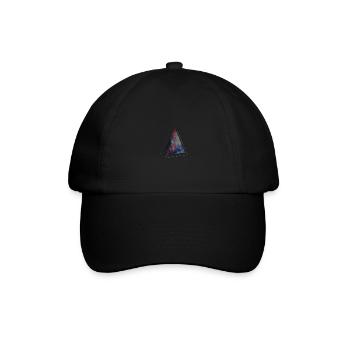 triangle space - Baseballkappe - Schwarz/Schwarz - Vorne