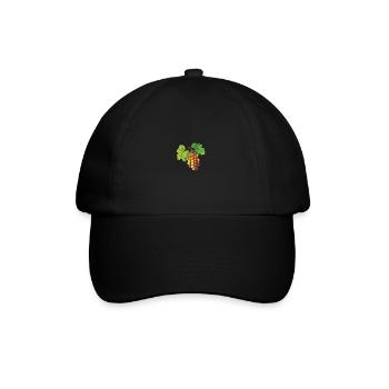 Weintrauben Frucht - Baseballkappe - Schwarz/Schwarz - Vorne