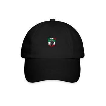 Italien Italiener Vaffanculo - Baseballkappe - Schwarz/Schwarz - Vorne