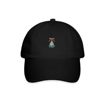 Weihnachtsmann Weihnachtsfest Weihnachten Katzen - Baseballkappe - Schwarz/Schwarz - Vorne