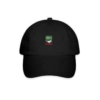 Père Noël Noël équitation cavalier chevaux - Casquette classique - noir/noir - Devant