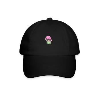 Weihnachten Weihnachtswichtel Weihnachtsgnom - Baseballkappe - Schwarz/Schwarz - Vorne