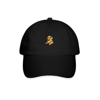 Golden Retriever Hunde Cool Tier Lustig - Baseballkappe - Schwarz/Schwarz - Vorne