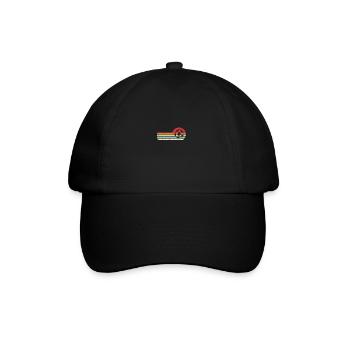 Sun and Retro Lines - Football - - Baseball Cap - black/black - Front