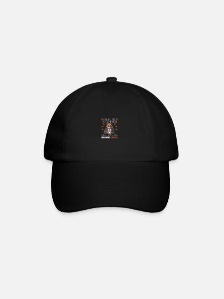 Kaffee Redet Nicht Beruf Job Spruch Filterkaffee - Baseballkappe - Schwarz/Schwarz