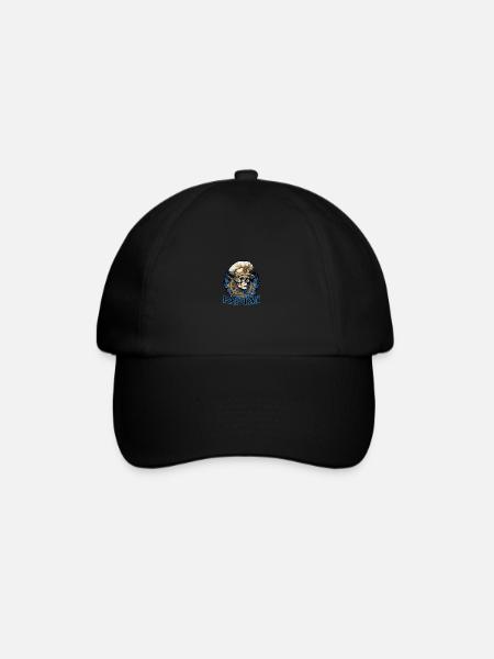 Papitän Papa und Kapitän Vater Nordsee Lustiges - Baseballkappe - Schwarz/Schwarz