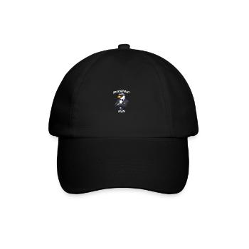 Bevor du fragst Nein Cute Pinguin mit Sonnenbrille - Baseballkappe - Schwarz/Schwarz - Vorne