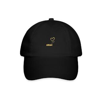 Vorname Arian - Baseballkappe - Schwarz/Schwarz - Vorne