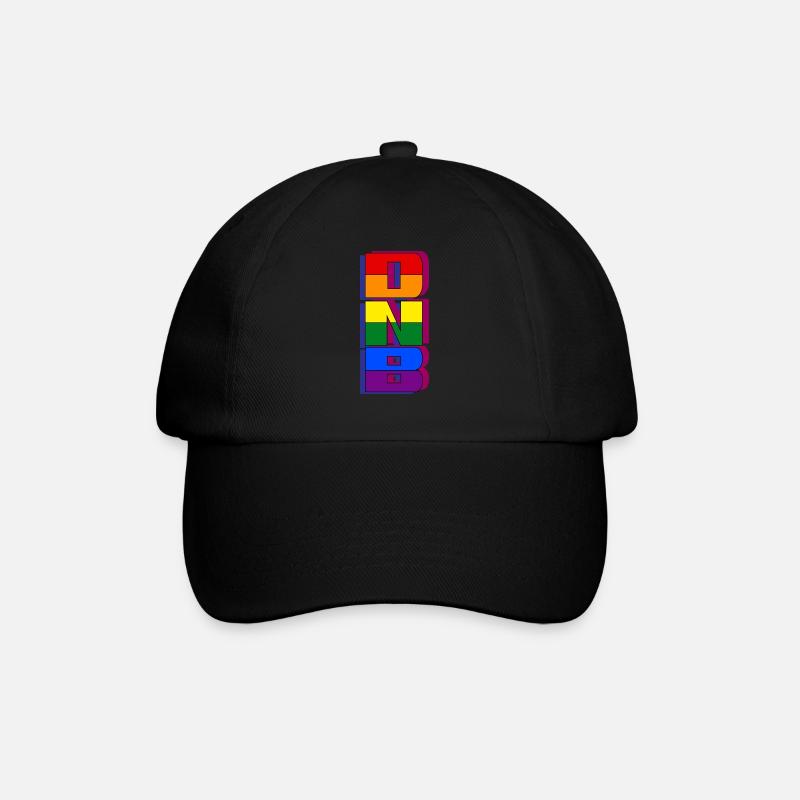 DNB Vert Original Junglist Drum n Bass Pride - Baseballkappe - Schwarz/Schwarz