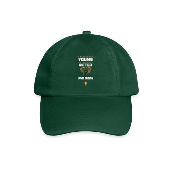 Jeunes surdoués et noirs - Casquette classique - vert bouteille - Devant