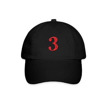 3 YEARS. 3rd ANNIVERSARY. BIRTHDAY 3 YEARS. 3 - Baseball Cap - black/black - Front