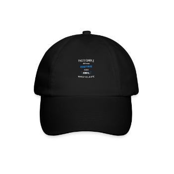 Rugbyman Génial - Casquette classique - noir/noir - Devant