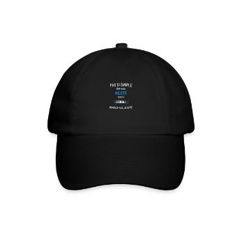 Tolles Piloten-T-Shirt - Baseballkappe - Schwarz/Schwarz - Vorne