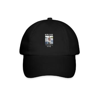 Funny Christian Clothing - Waking On Water, - Baseball Cap - black/black - Front