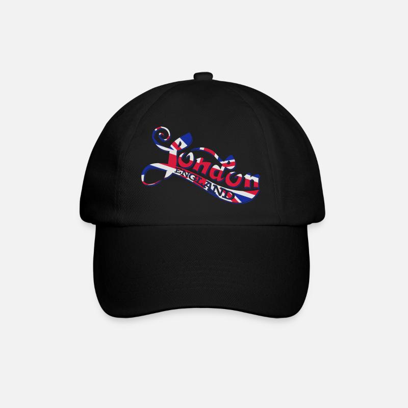 London England - Baseball Cap - black/black