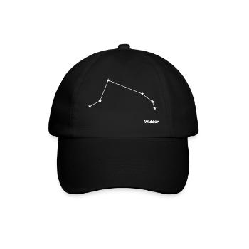 Sternzeichen Widder - Baseballkappe - Schwarz/Schwarz - Vorne