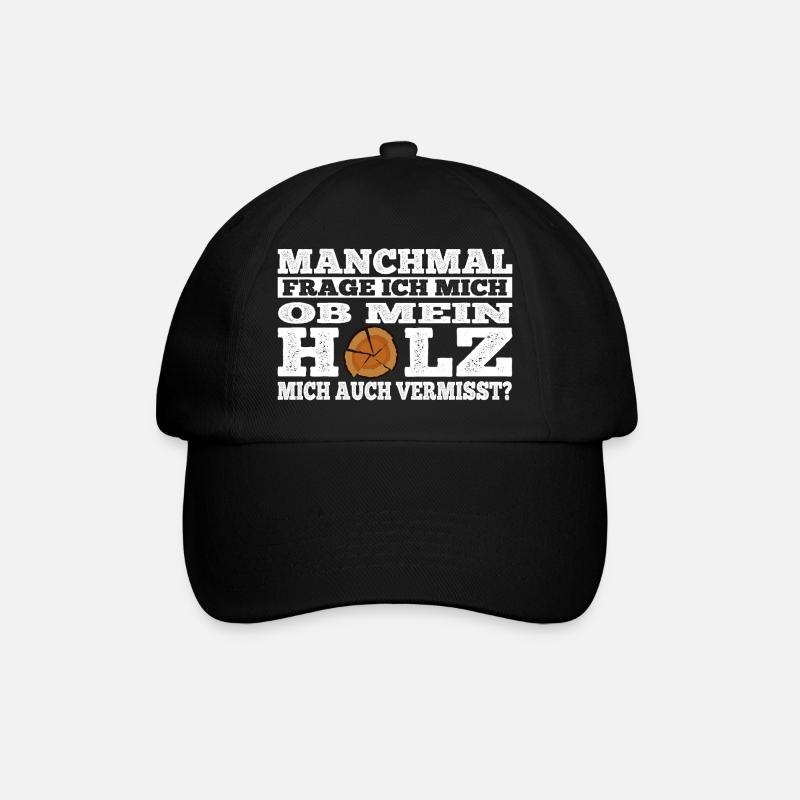 Holz - vermisst - Baseballkappe - Schwarz/Schwarz