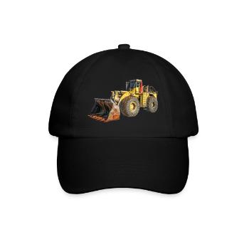 wheel loaders - Baseball Cap - black/black - Front