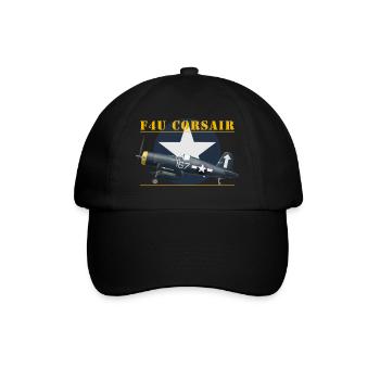 F4U Hedrick shirt design - Casquette classique - noir/noir - Devant