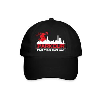 Parkour Freerunner Le Parcour - Baseball Cap - black/black - Front