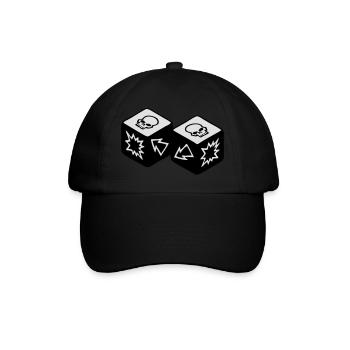 Double Skull - Casquette classique - noir/noir - Devant