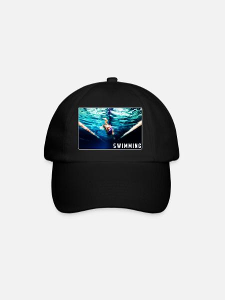 Natation - conception - Casquette classique - noir/noir